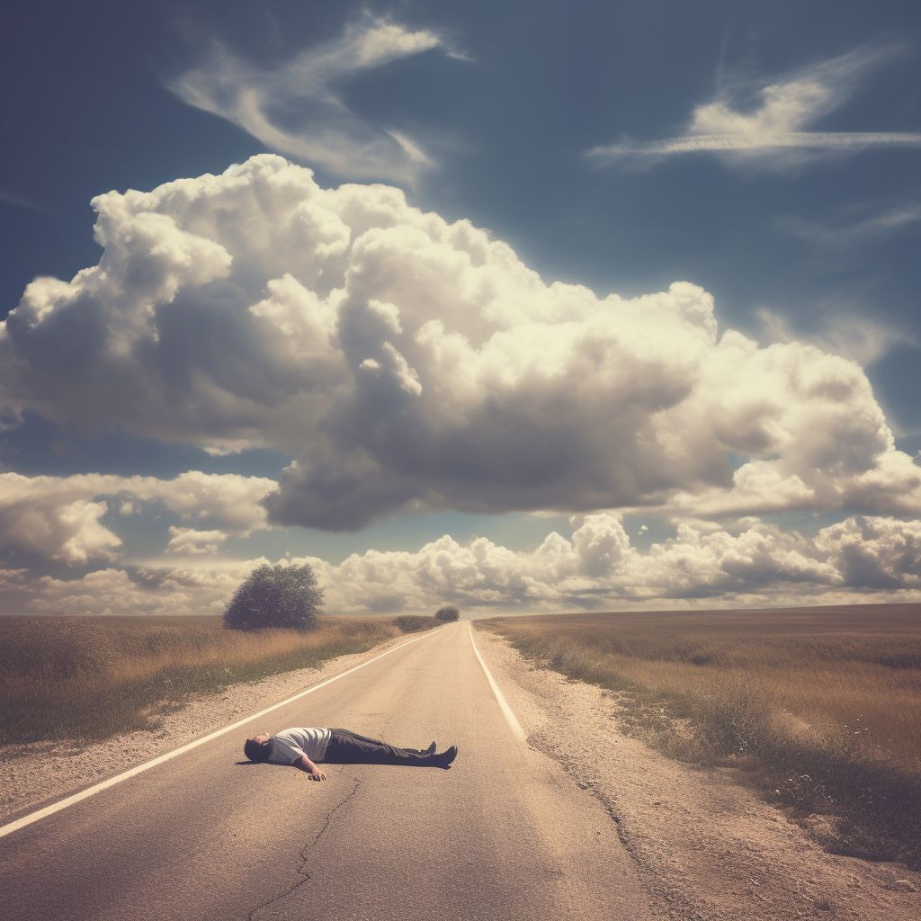 Фото Сонник лежать на дороге #4
